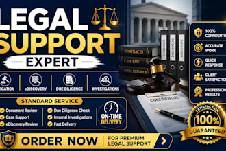provide legal support for litigation, ediscovery, due diligence, investigation