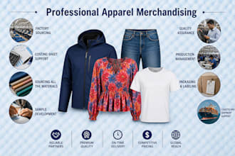 provide complete merchandising support from sourcing to final shipment
