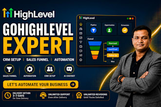 do gohighlevel CRM automation, sales funnel website, gohighlevel landing page