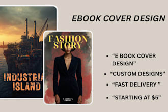 design modern book covers, ebook covers, and kindle covers