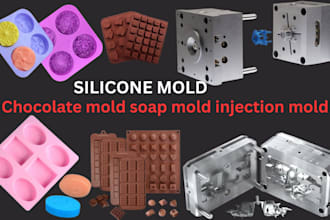 design 3d soap mold injection mold chocolate mold stl for printing