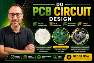do pcb circuit design kicad schematic design pcb board arduino esp32 programming