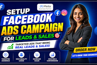 setup facebook ads campaign for leads and sales