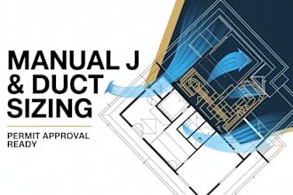 hvac manual j load calculation and duct sizing for permit approval USA