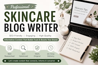 write skincare product review and comparison blog posts