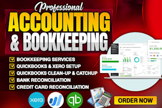 do quickbooks online bookkeeping, cleanup, setup and accounting