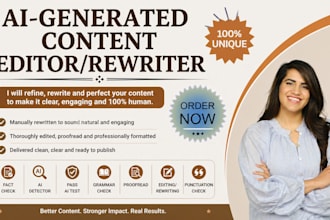 rewrite book website content beta read, edit format manually rewrite ai content