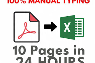 convert PDF to excel PDF to excel accurately in 24 hours