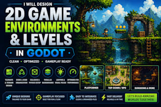 design 2d game environments and levels in godot