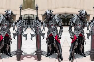 cosplay creation wearable armor anime cosplay fantasy kinght armor 3d printing