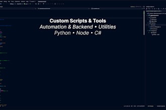 build backend scripts and automation tools