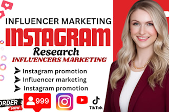 research instagram tiktok influencers for influencer marketing