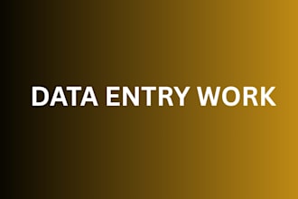 do data entry job