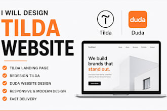 design tilda website, tilda landing page, redesign tilda, duda website design