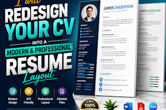redesign your CV into a modern and professional resume layout