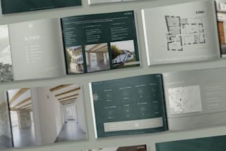 design real estate property marketing  booklet, hotel welcome book and guidebook