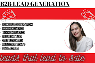 b2b lead generation, linkedin lead generation and build a prospect email list