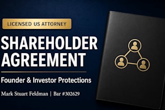 draft a professional shareholder agreement for your corporation c or s