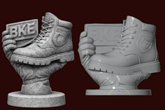 convert your image, logo, or photo, png,  to stl or obj flle for 3d printing