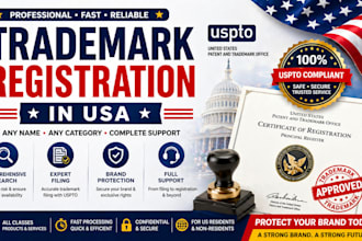 do trade mark registration in USA, any and search