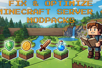create fix and optimize custom minecraft modpacks for forge fabric server