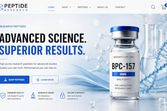 build biotech website sarms peptide research peptide store peptide website