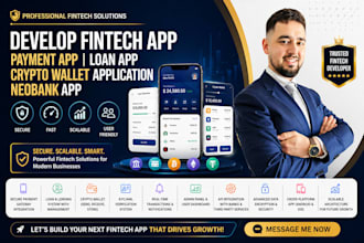 develop fintech app payment app loan app crypto wallet application neobank app