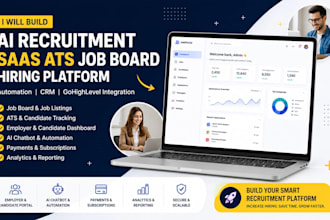 build ai recruitment saas, ats job board, hiring platform, CRM automation, ghl