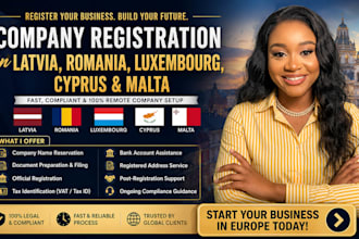 latvia romania cyprus malta luxembourg company registration eu setup