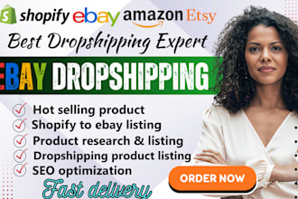setup and complete manage your ebay dropshipping store and automation
