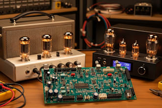 custom audio pcb and guitar pedal effect tube amplifiers