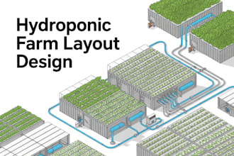 design commercial hydroponic farm layout greenhouse container aquaponics system