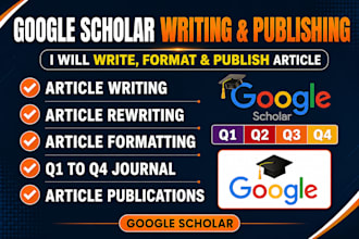 write and publish article to google scholar and scopus indexed journal