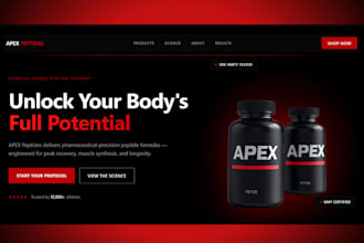 build peptide website woocommerce peptide website peptide store research peptide