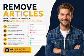 remove article, delete negative news, and handle google content removal