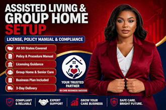 setup assisted living group home license policy procedure and compliance