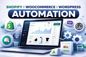 do shopify, woocommerce, bigcartel, printify, printful, wordpress and zapier