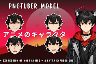 draw a custom png tuber chibi oc dnd pngtuber vtuber avatar live2d model stream