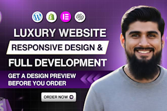 build luxury wordpress website design and website development
