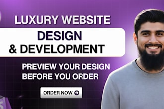 build luxury website design and website development