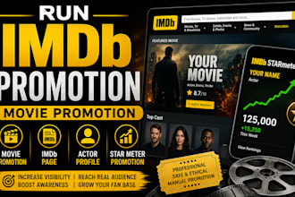 run imdb promotion movie marketing, imdb page actor profile starmeter promotion