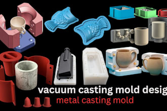 do 3d mold design jewelry mold resin mold silicone ceramic metal vacuum casting