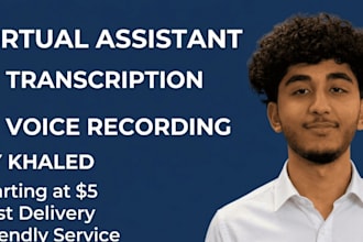 assist you with virtual tasks, transcription, or voice recording