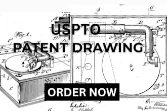 create professional patent drawings and illustrations for uspto submission