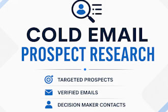 cold email prospect research