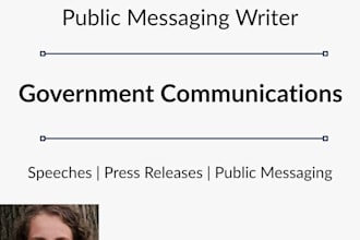 write professional speeches and public messaging