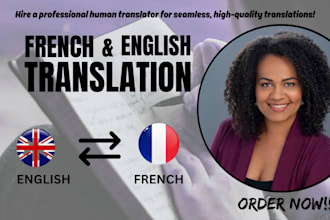translate your book into canadian french, european french and french to english