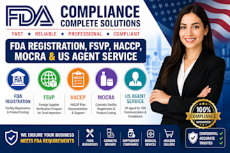 do fda registration, fsvp, haccp, mocra and US agent service