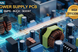 design power supply pcb including smps buck boost and dc dc converters