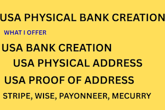 create USA bank creation llc registration us bank account wise mercury USA bank